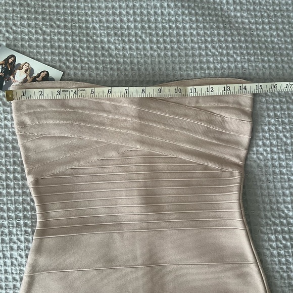 Y2K ShopFashionTherapy Bandage Dress Pink Nude SMALL - Picture 4 of 7